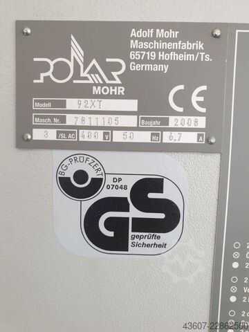Schneidmaschine Polar 92 XT