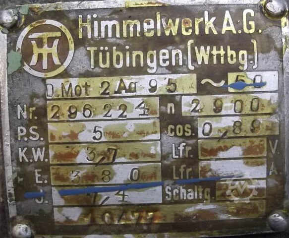 Electric motor 3.7 kW 2900 Rpm Himmelwerk DMot2Ag95