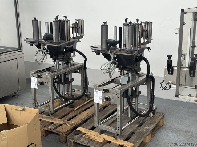 Etikettiermaschine 2 Stationen 4.500 Fl./h Makro MAK-1 4P Ua2 Lw