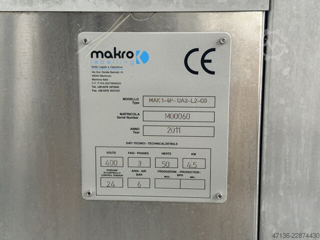 Etikettiermaschine 2 Stationen 4.500 Fl./h Makro MAK-1 4P Ua2 Lw
