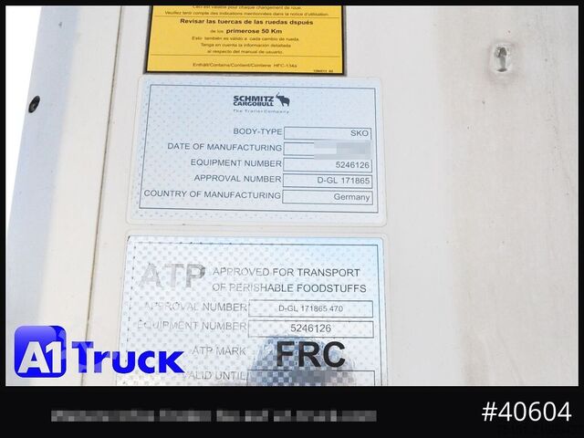Kühlauflieger SCHMITZ SKO FPK Cool  Unfall beschädigt