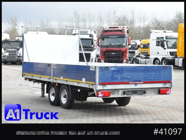 Anhänger mit offener Pritsche SCHMID,FAHRZEUGBAU LTP 105, Tandem, oben gekuppelt verstellbar, Aluboden