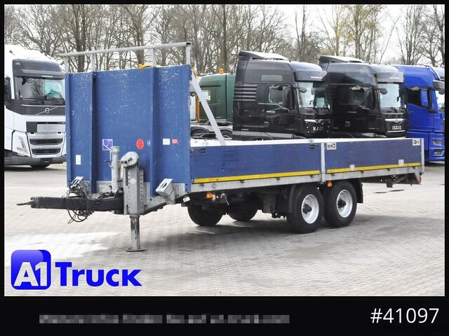 Anhänger mit offener Pritsche SCHMID,FAHRZEUGBAU LTP 105, Tandem, oben gekuppelt verstellbar, Aluboden