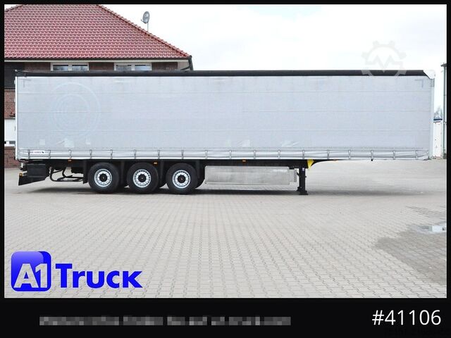 Auflieger mit Pritsche & Plane SCHMITZ SD Tautliner, Code XL, verzinkt, Liftachse