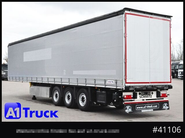 Auflieger mit Pritsche & Plane SCHMITZ SD Tautliner, Code XL, verzinkt, Liftachse