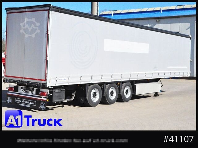Auflieger mit Pritsche & Plane SCHMITZ SD Tautliner, Code XL, verzinkt, Liftachse