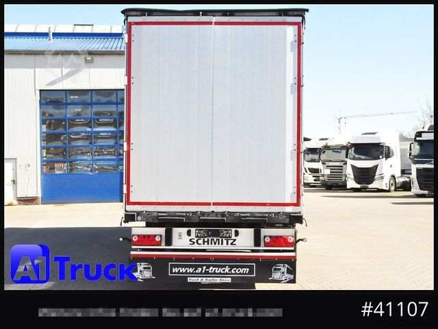 Auflieger mit Pritsche & Plane SCHMITZ SD Tautliner, Code XL, verzinkt, Liftachse