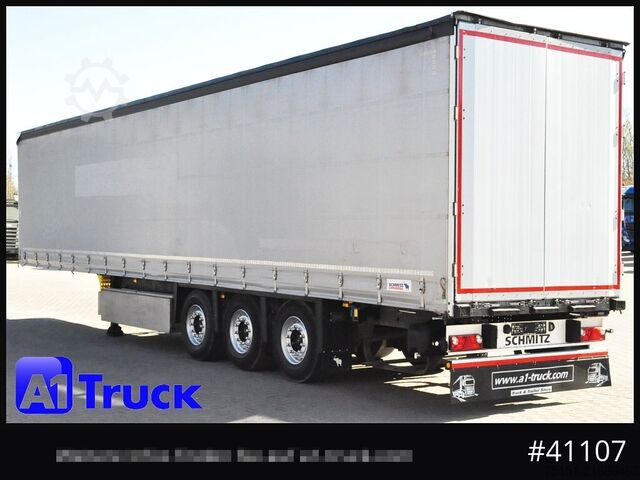Auflieger mit Pritsche & Plane SCHMITZ SD Tautliner, Code XL, verzinkt, Liftachse