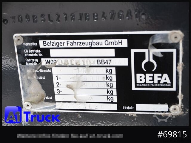 Holztransport Anhänger DOLL Befa Tandem Holz Wood Exte Rungen, 171 tkm,