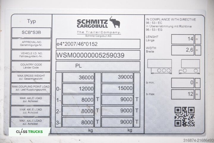 Reefer semitrailer SCHMITZ CARGOBULL SKO FP 60 Carrier Vector 1550