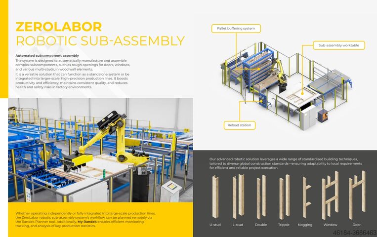 ZEROLABOR ROBOT SYSTEM für Holzrahmenbau RANDEK AB ZEROLABOR