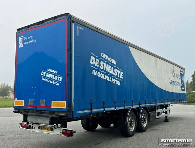 Auflieger mit Pritsche & Plane SAMRO SR233 2-AXLE CURTAINS LIFT AXLE DISC BRAKES HOLL