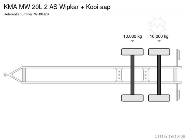 Ladepritsche KMA MW 20L 2 AS Wipkar + Kooi  aap