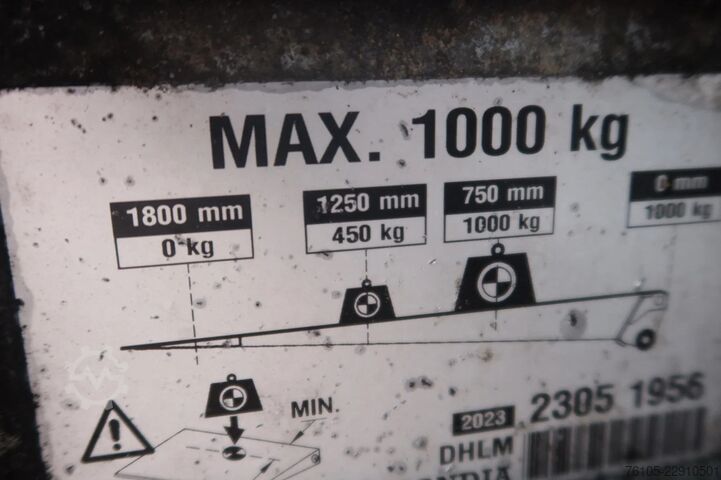 Koffer Iveco Daily 50 C 18 Bak + Dhollandia klep 1000 kg C1 ...