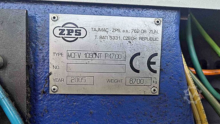 CNC Vertical Machining Center TAJMAC-ZPS MCFV 1060NT P4700