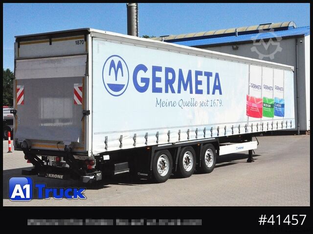 Open semitrailer with tarp KRONE SD, Getränke, Safe Curtain, LBW, VDI 2700