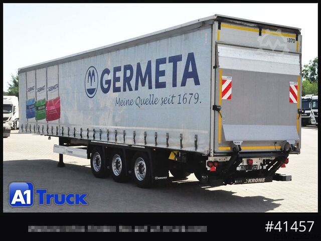 Open semitrailer with tarp KRONE SD, Getränke, Safe Curtain, LBW, VDI 2700