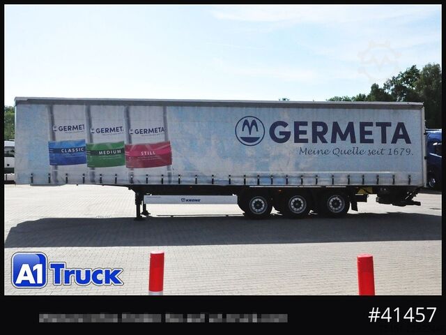 Open semitrailer with tarp KRONE SD, Getränke, Safe Curtain, LBW, VDI 2700