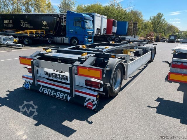 Abrollanhänger WIELTON PS-2H/M3 Schlittenanhänger Abrollcontainer