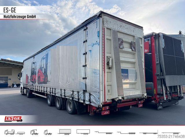 Auflieger mit Pritsche & Plane DINKEL 3-Achs-Sattelanhänger, Pritsche+Plane, LBW