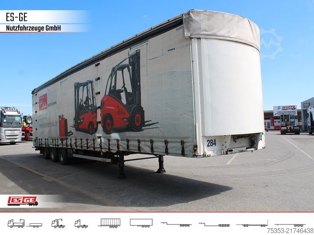 Open semitrailer with tarp DINKEL 3-Achs-Sattelanhänger, Pritsche+Plane, LBW