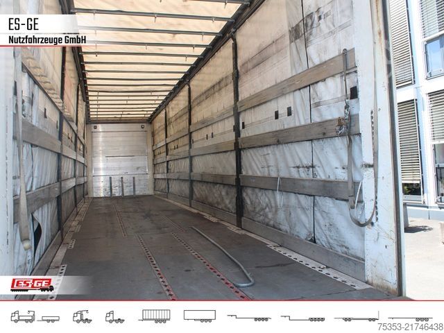 Open semitrailer with tarp DINKEL 3-Achs-Sattelanhänger, Pritsche+Plane, LBW