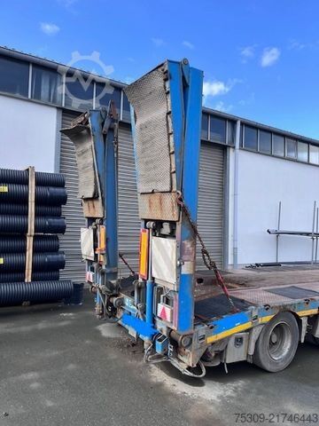 Tieflader Anhänger SCHWARZMÜLLER 4 Achser - hydraulische Rampen - 3m möglich