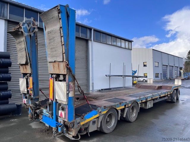 Low loader trailer SCHWARZMÜLLER 4 Achser - hydraulische Rampen - 3m möglich