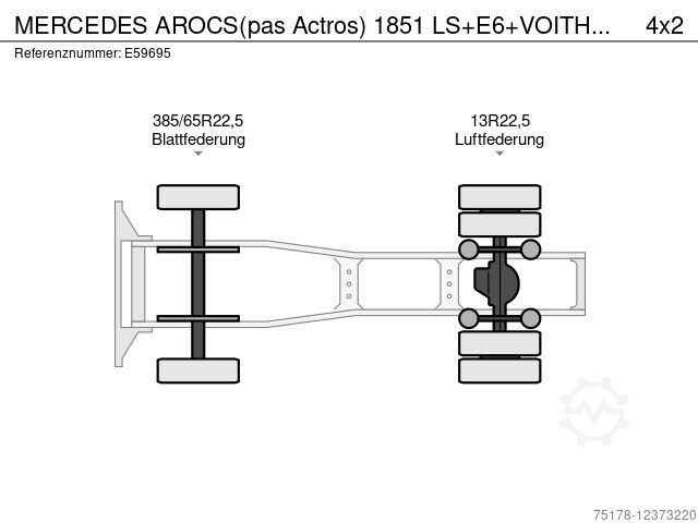 Mercedes-Benz AROCS(pas Actros) 1851 LS E6 VOITH HYDR