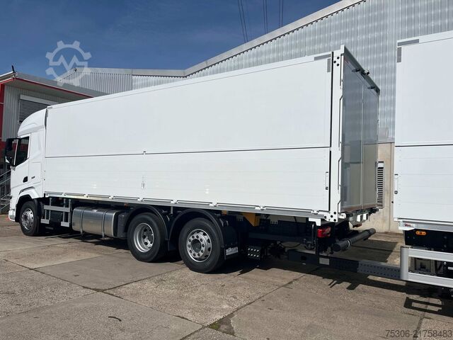 Beverage truck DAF FAN XF480 Swing-Board-Aufbau für Mitnahmestapler