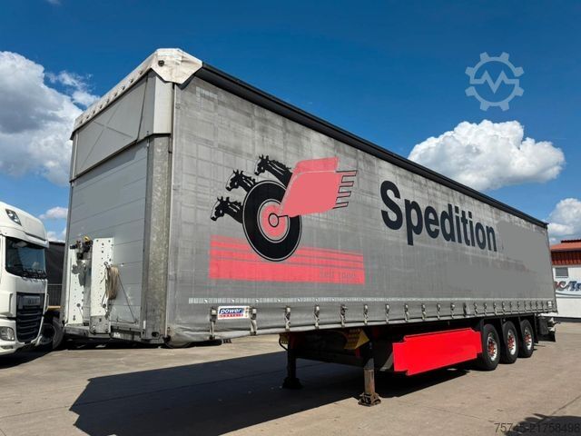 Open semitrailer with tarp SCHMITZ CARGOBULL SCB*S3T *  * LIFTACHSE * PALLETENKASTEN *