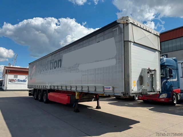 Open semitrailer with tarp SCHMITZ CARGOBULL SCB*S3T *  * LIFTACHSE * PALLETENKASTEN *