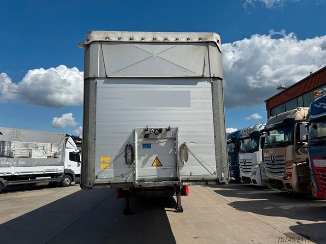 Open semitrailer with tarp SCHMITZ CARGOBULL SCB*S3T *  * LIFTACHSE * PALLETENKASTEN *
