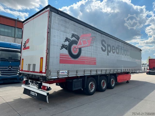 Open semitrailer with tarp SCHMITZ CARGOBULL SCB*S3T *  * LIFTACHSE * PALLETENKASTEN *