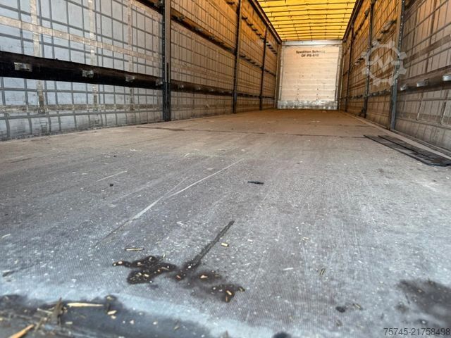 Open semitrailer with tarp SCHMITZ CARGOBULL SCB*S3T *  * LIFTACHSE * PALLETENKASTEN *