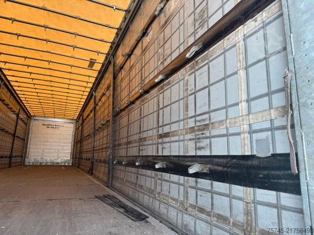 Open semitrailer with tarp SCHMITZ CARGOBULL SCB*S3T *  * LIFTACHSE * PALLETENKASTEN *
