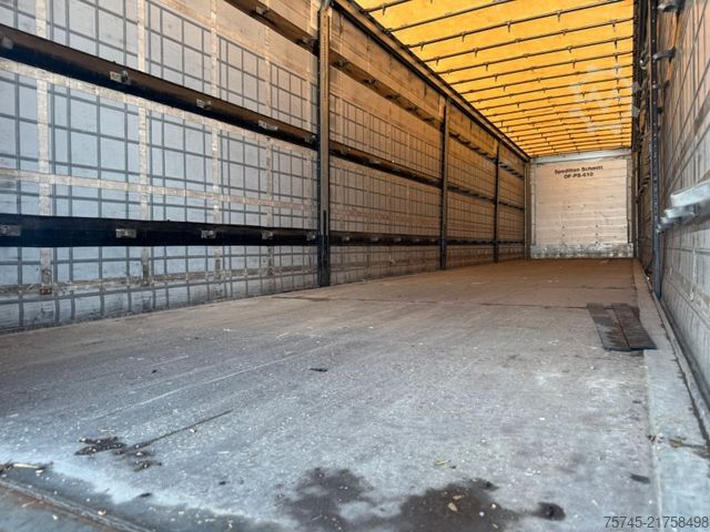 Open semitrailer with tarp SCHMITZ CARGOBULL SCB*S3T *  * LIFTACHSE * PALLETENKASTEN *