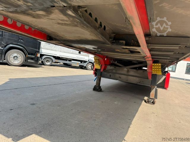 Open semitrailer with tarp SCHMITZ CARGOBULL SCB*S3T *  * LIFTACHSE * PALLETENKASTEN *