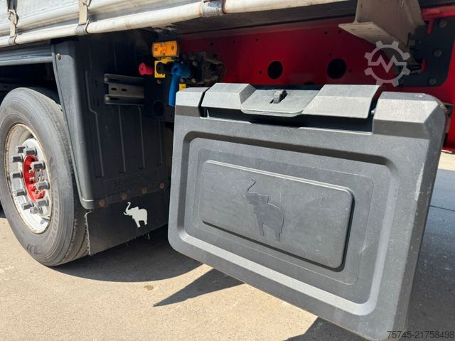 Open semitrailer with tarp SCHMITZ CARGOBULL SCB*S3T *  * LIFTACHSE * PALLETENKASTEN *