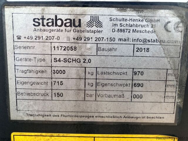 Hydraulic scoops Stabau S4-SCHG 2.0