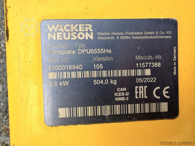 Compactor Wacker Neuson DPU6555He