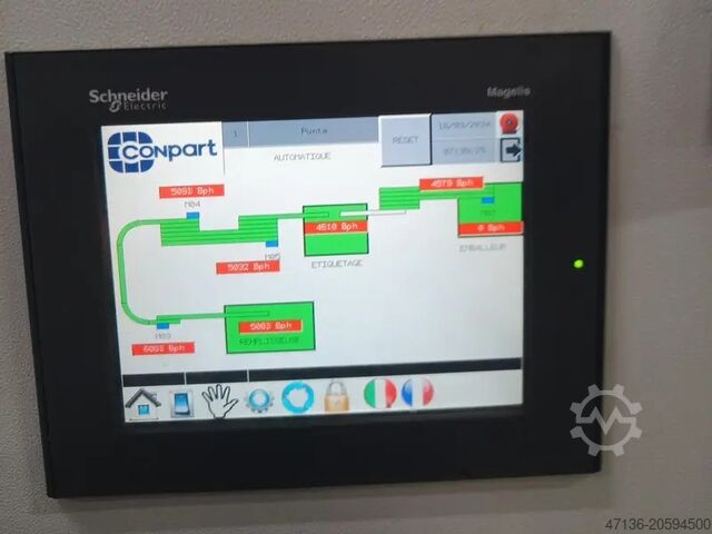 Filling line in PET and glass for still wine up to 6000 bph Eurostar/Conpart