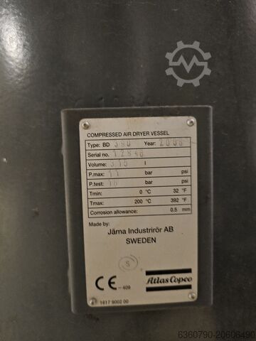 Atlas Copco BD390 Twin-Tower Adsorption Atlas Copco BD390 Twin-Tower Adsorption BD390