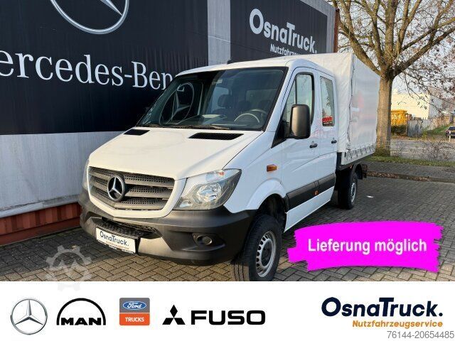 Curtain sider van MERCEDES-BENZ Sprinter 316 CDI Doka 4x4 Allrad Klima, AHK 3,5t