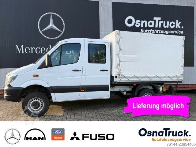 Curtain sider van MERCEDES-BENZ Sprinter 316 CDI Doka 4x4 Allrad Klima, AHK 3,5t