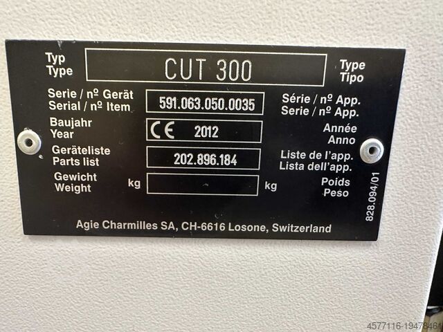 Drahterodiermaschine (Drahterodiermaschine, Drahtschneide-Erodiermaschine) AGIE CHARMILLES CUT300