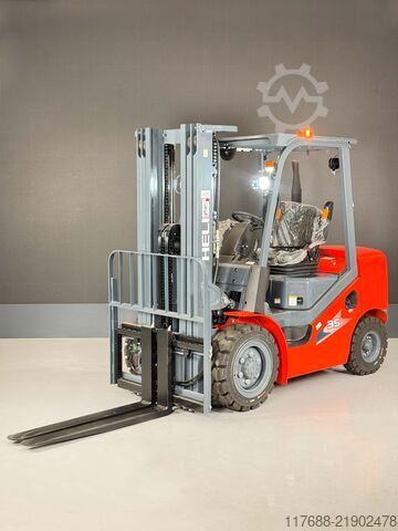 Diesel front loader Heli CPCD35-H3-Diesel 3,5t 4,7m Triplex KUBOTA Garantie