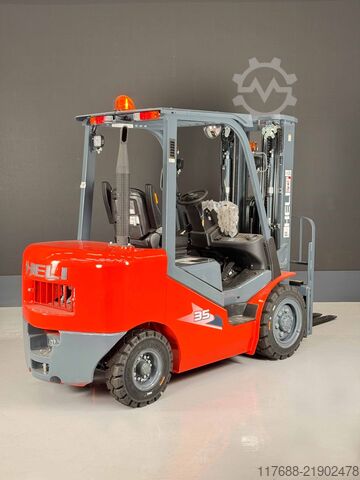 Diesel front loader Heli CPCD35-H3-Diesel 3,5t 4,7m Triplex KUBOTA Garantie