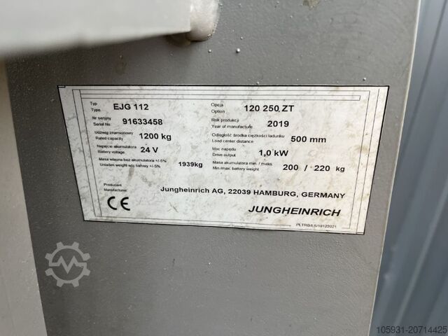 Pedestrian Stacker Jungheinrich EJG112