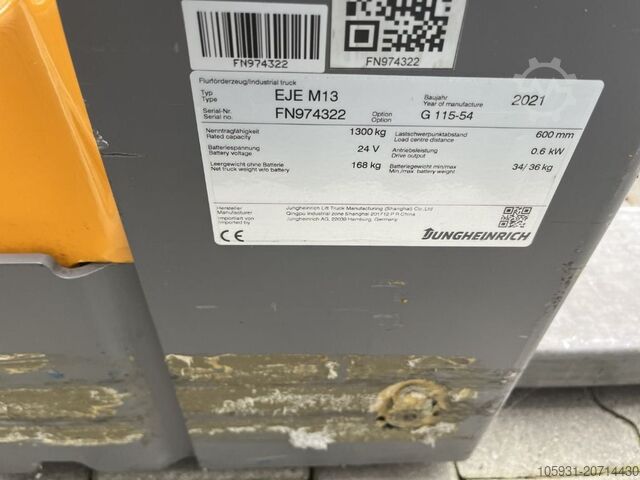 Electric Pallet Truck Jungheinrich EJEM13